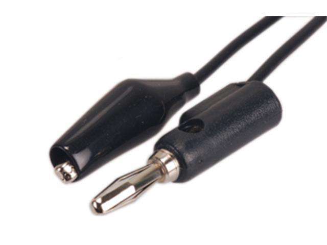 BANANA PLG-CROC22 BK - Test Leads & Probes -