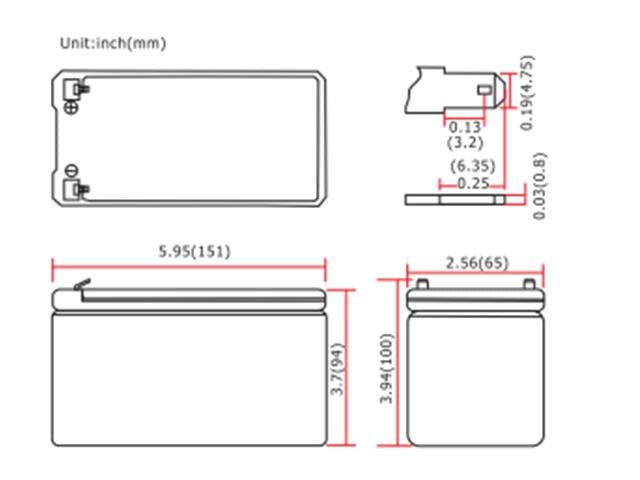 BATT 12V8G FBT - Batteries -