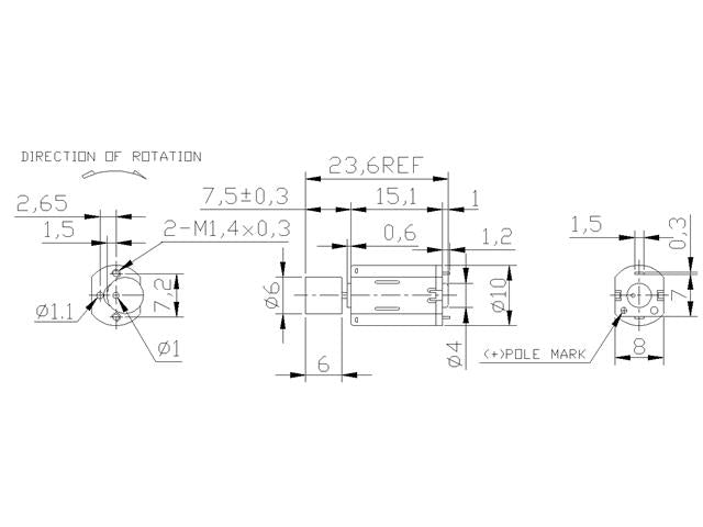 BMT M20 VIBRATOR MOTOR 1.5-6V - Motors, Motor Drivers & Controllers -