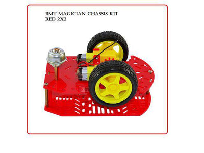 BMT MAGICIAN CHASSIS KIT RED 2X2 - Robot Chassis -