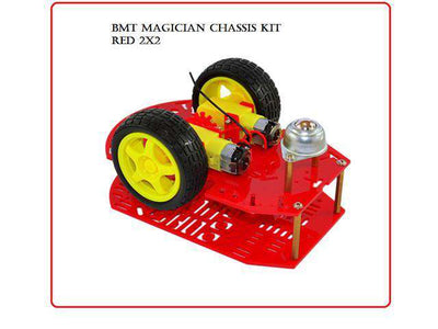 BMT MAGICIAN CHASSIS KIT RED 2X2 - Robot Chassis -