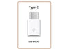 BMT USB TYPE C TO MICRO ADAPTOR - USB Hubs, Adaptors, & Extenders -