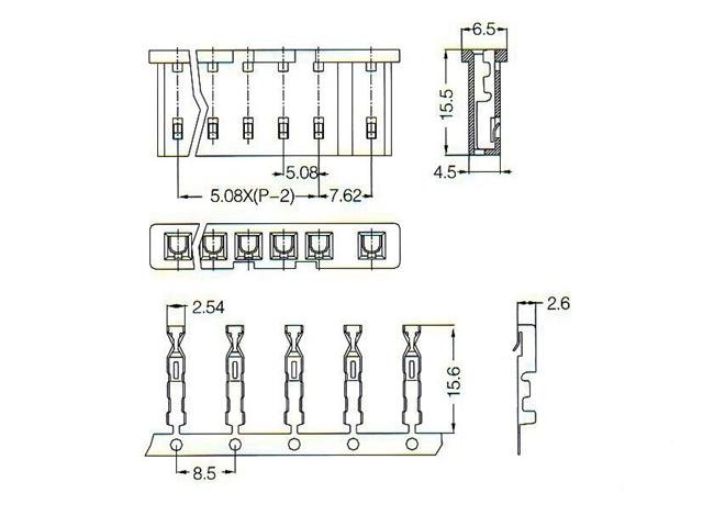 BS95-6E - PCB Connectors -