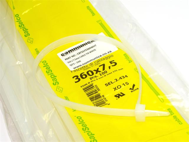 CBTSS75360WHT - Cable Fasteners & Fixings -