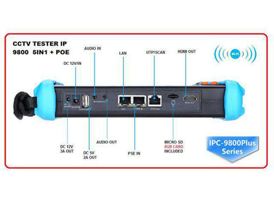 CCTV TESTER IP 9800 5IN1 + POE - Environmental Test Equipment -