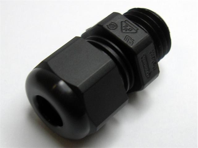 CGP-M12X1,5-01-BK - Cable Glands, Strain Relief & Grommets -