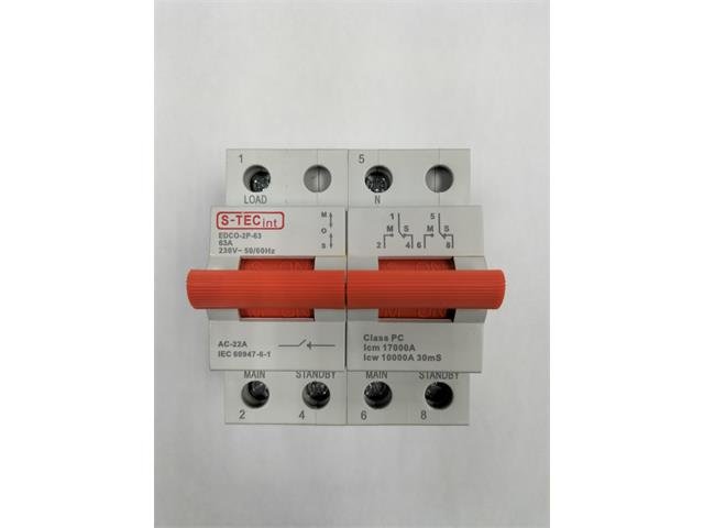 CHANGEOVER SWITCH 2P63 - Solar -