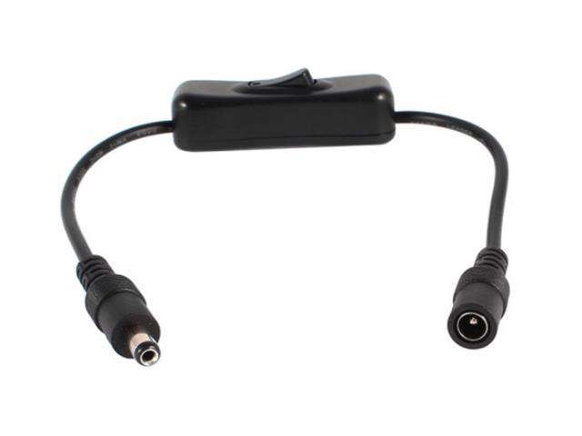 CMU DC M/F CABLE WITH SWITCH BK - IoT Cables -