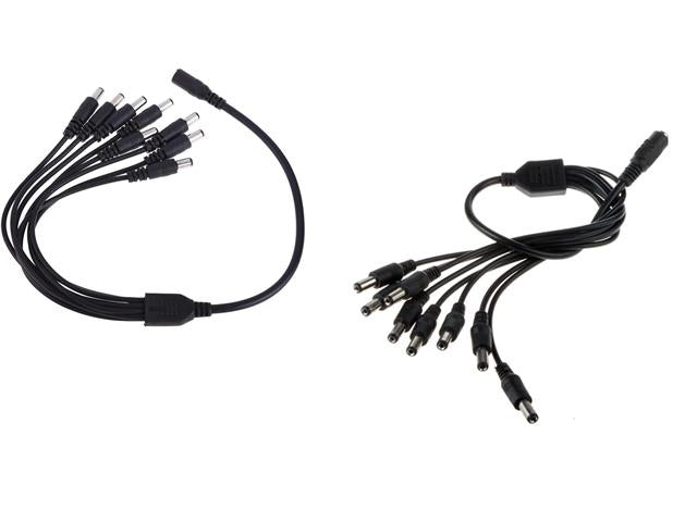 DC POWER SPLITER CABLE 1-8 - CCTV Leads -