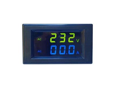 DGM DUAL PANEL METER 300VAC/100A - Panel Meters -