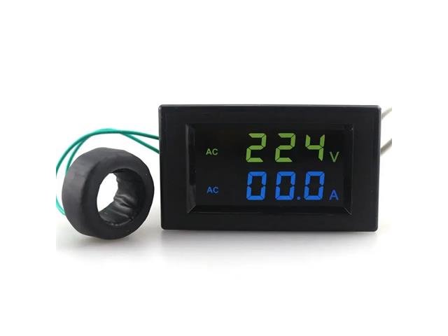 DGM DUAL PANEL METER 300VAC/100A - Panel Meters -