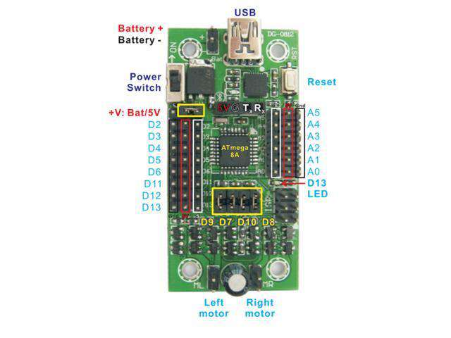 DGU MINI DRIVER ROBOT CONTROLLER - Motors, Motor Drivers & Controllers -