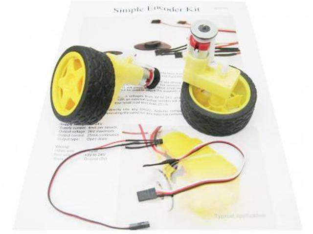 DGU MOTORS+ENCODER KIT+WHEELS - Robot Wheels -