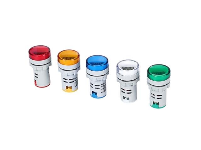 DPM 22MM RD AC DIG PANEL MET BLU - Panel Meters -