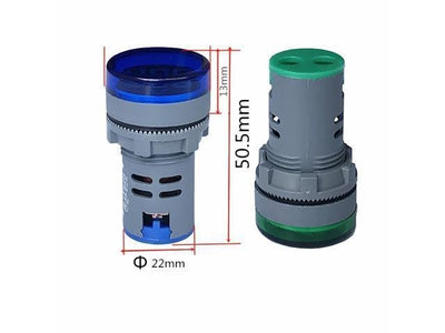 DPM 22MM RD AC DIG PANEL MET RED - Panel Meters -