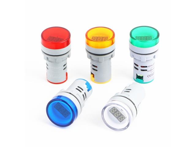 DPM 22MM RD AC DIG PANEL MET RED - Panel Meters -