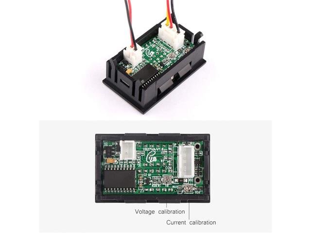 DPM/HKD DIG DUAL 100V 100A RD/BU - Panel Meters -