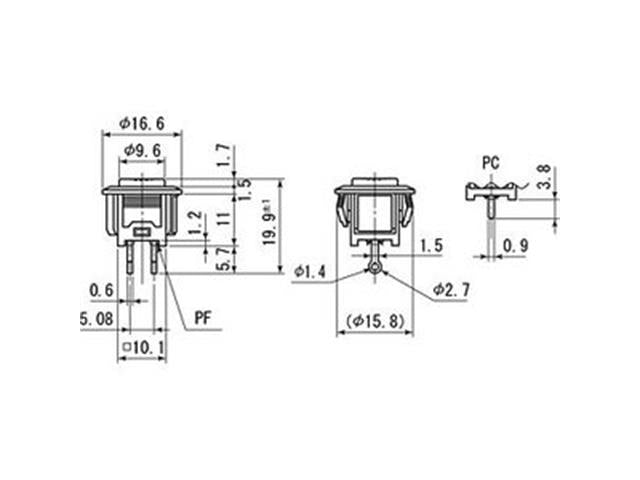 DS663CSWSKR - RED - Switches -