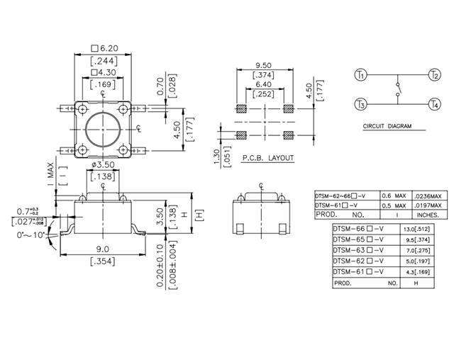 DTSM61R - Switches -