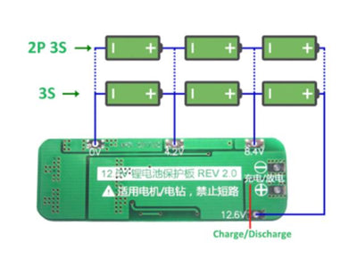 HKD 3S LITH BATT CHARGE/PROT 10A