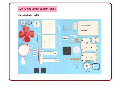 EDU-TOY DC CRANK GENERATOR KIT - Educational Kits -