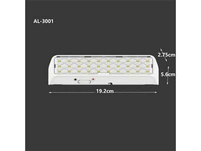 EMERGENCY LIGHT AL-3001 - Torches & Lights -
