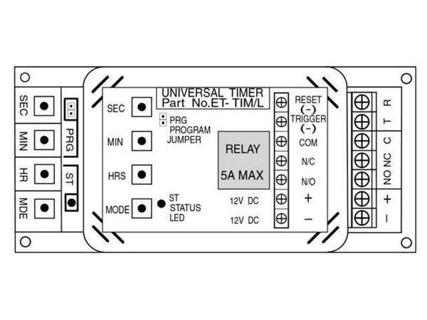 Universal Timer Product Information
