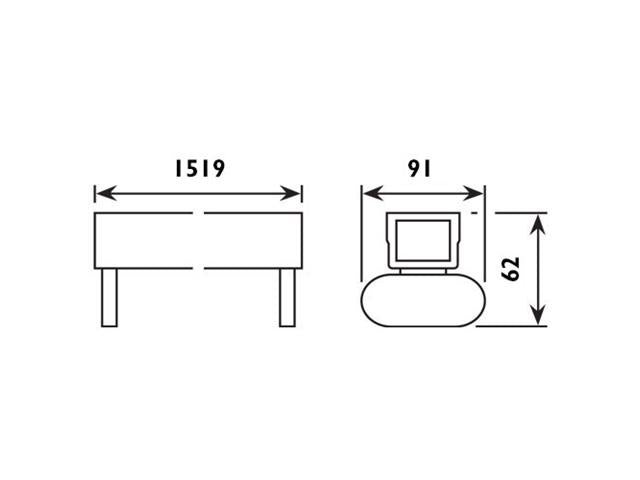 FLUORESCENT LIGHT FITTING 5FTD - Electrical Fittings -