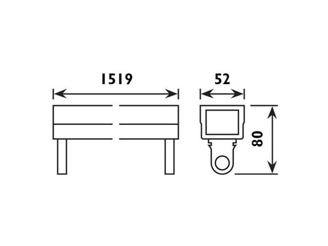 FLUORESCENT LIGHT FITTING 5FTS - Electrical Fittings -