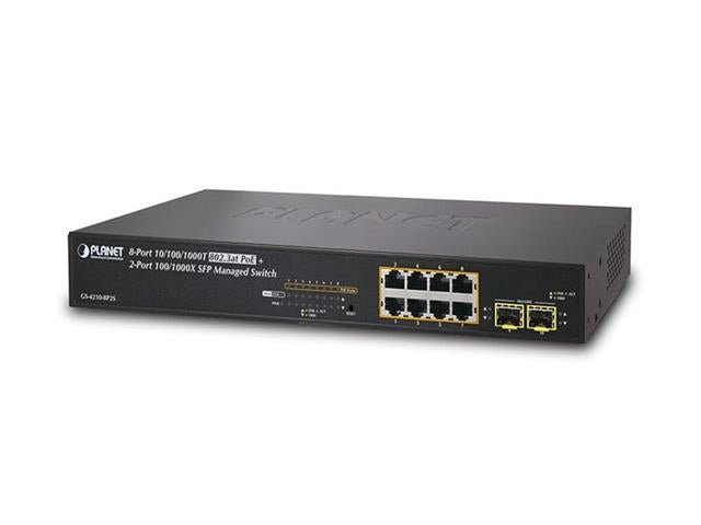 【20%値下】PLANET GS-4210-8P2S PoE Ethernet GS-4210-8P2S - Communica [Part No: GS-4210-8P2S]