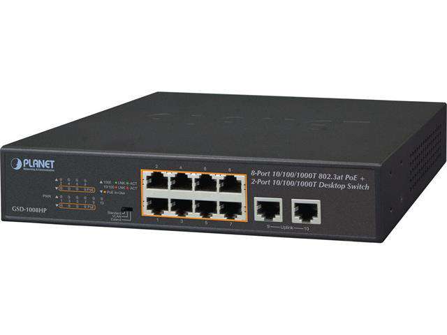 GSD-1008HP - Network Switches Racks & Accessories -