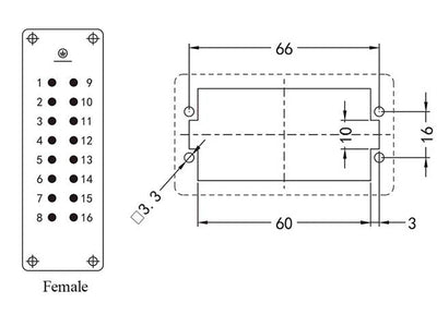 HA-016-F/B - Power Connectors -
