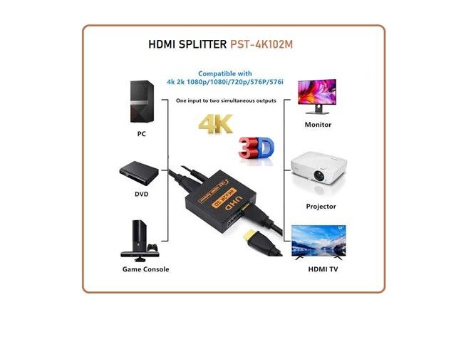 HDMI SPLITTER PST-4K102M - TV, Video & DSTV Accessories -