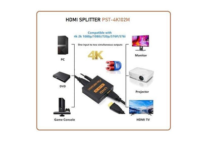 HDMI SPLITTER PST-4K102M - TV, Video & DSTV Accessories -