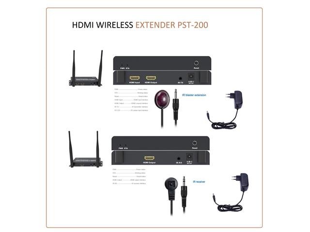 HDMI WIRELESS EXTENDER PST-200 - TV, Video & DSTV Accessories -