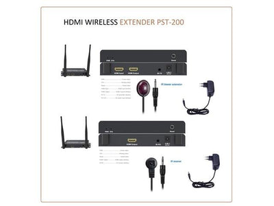 HDMI WIRELESS EXTENDER PST-200 - TV, Video & DSTV Accessories -