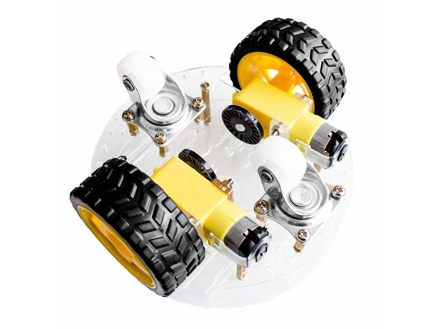 HKD 2WD ROUND 2 TIER CHASSIS KIT - Robot Chassis -