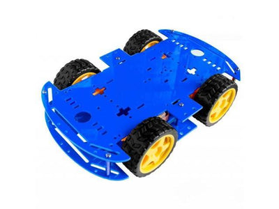 HKD 4WD SMART CHASSIS KIT BLUE - Robot Chassis -
