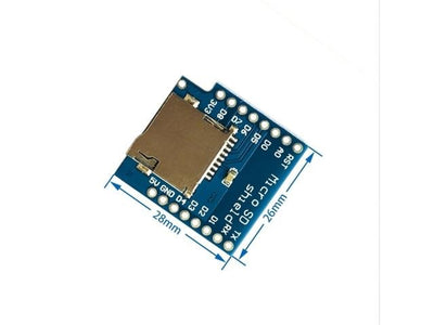 HKD D1 MINI MICRO SD CARD MODUL - ESP8266 & ESP32 Modules - BMT D1 MINI MICRO SD CARD MODUL