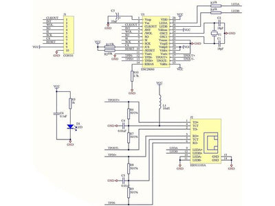 HKD ENC28J60 WIDE ETHERNET MODUL