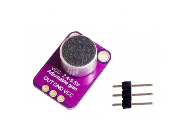 HKD MICROPHONE ADJ AMP MAX4466 - Breakout boards / Shields / Modules -