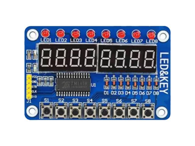 HKD TM1638 8 DIG LED DISP 5 WIRE - Displays -