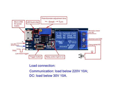 HKD TRIGGER DELAY TIMER WITH USB - Breakout boards / Shields / Modules -