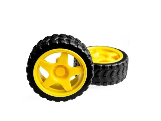HKD WHEELS X 2 - 65MM - Robot Wheels -