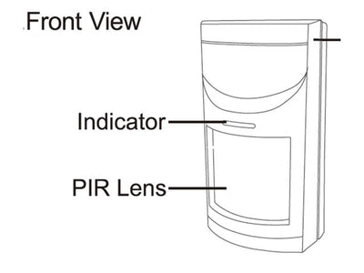 INT-PIR PET ID W/LESS CR123A 05C - Alarms & Accessories -