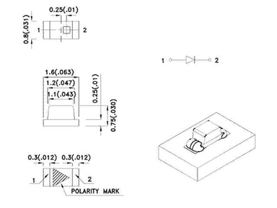KPT-1608YD - LED Lamps -