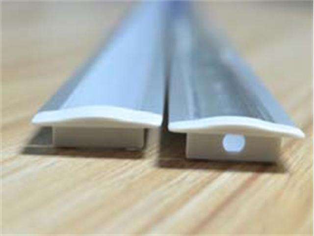 LED ALUM PROF 25X7 FLSH CURV 1MT - LED Accessories -