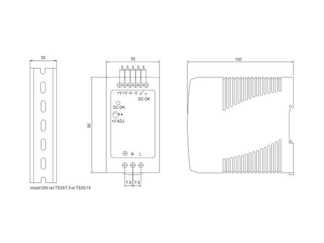 LI100-20B24PR2 - Power Supplies -