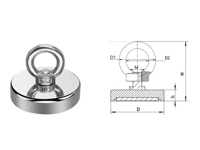 MGT FISHING MAGNET 20KG - Magnets -