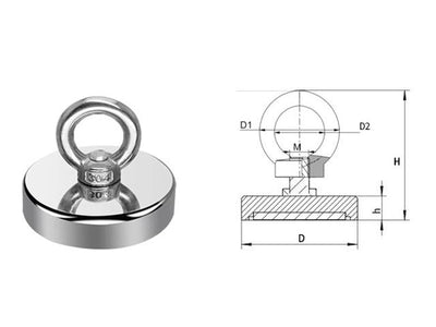 MGT FISHING MAGNET 35KG - Magnets -